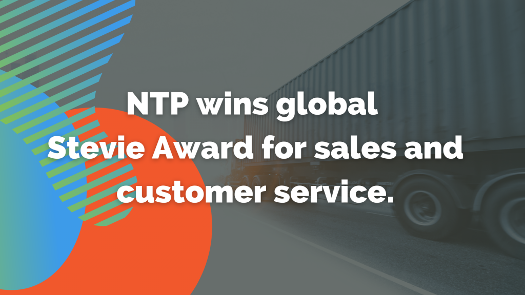 NTP wins global Stevie Award for sales and customer service.