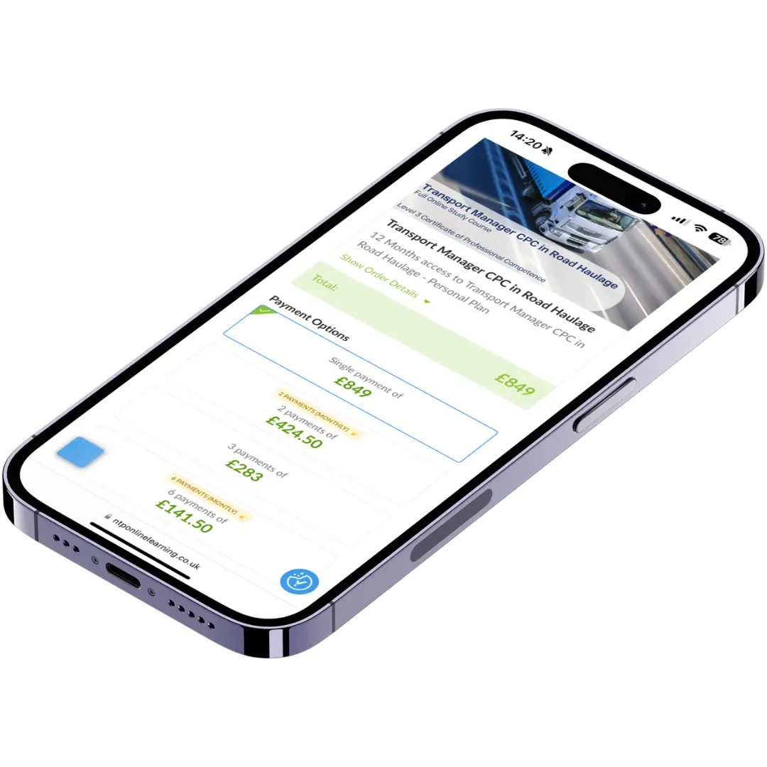 transport manager cpc course