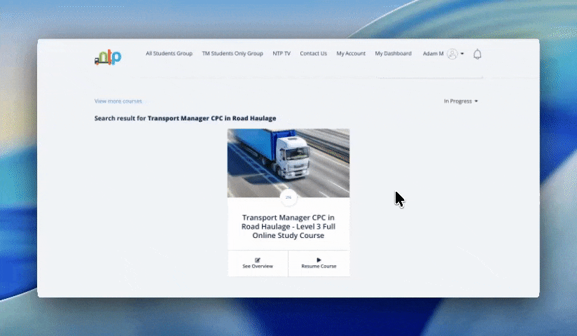 Transport Manager CPC (HGV)